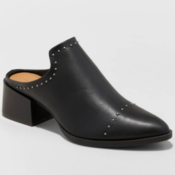 💓SOLD Crista Black Studded Pointed Toe Heeled - Picture 6 of 8